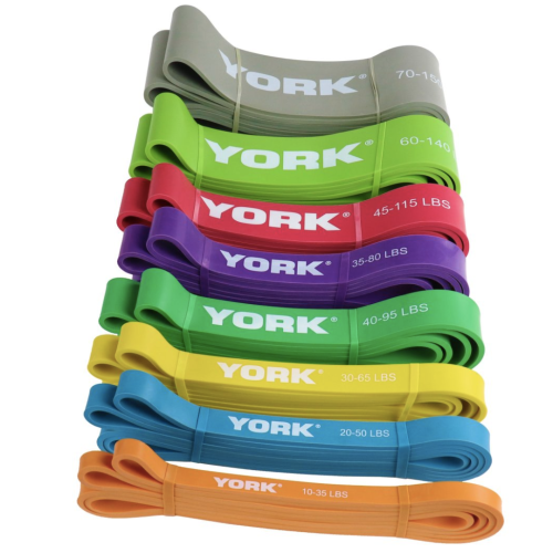 Резинка для фитнеса  York 35-75 кг серый #Y-80507 - фото №8